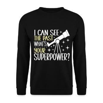 Astronomie astronome - Sweat-shirt Unisexe - noir - Devant - Alina (178cm) & Michal (187cm)