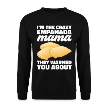 Empanada Dumpling Espagnole Mexicaine - Sweat-shirt Unisexe - noir - Devant - Alina (178cm) & Michal (187cm)