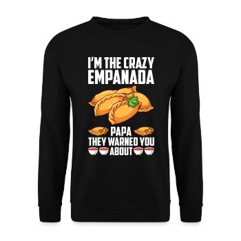 Empanada Dumpling Espagnole Mexicaine - Sweat-shirt Unisexe - noir - Devant - Alina (178cm) & Michal (187cm)