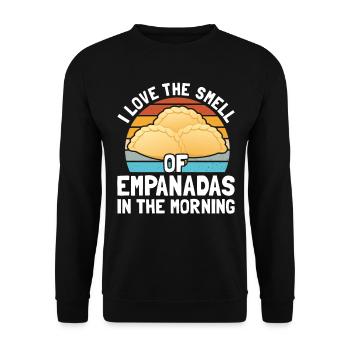 Empanada Spanish Dumpling Mexican - Unisex Sweatshirt - black - Front - Alina (178cm) & Michal (187cm)