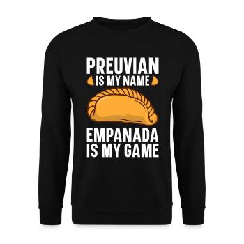 Empanada Spanish Dumpling Mexican - Unisex Sweatshirt - black - Front - Alina (178cm) & Michal (187cm)