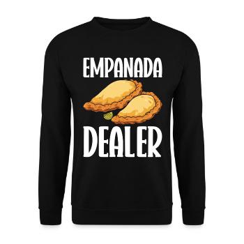 Empanada Dumpling Espagnol Mexicain - Sweat-shirt Unisexe - noir - Devant - Alina (178cm) & Michal (187cm)