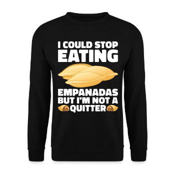 Empanada Dumpling Espagnole Mexicaine - Sweat-shirt Unisexe - noir - Devant - Alina (178cm) & Michal (187cm)