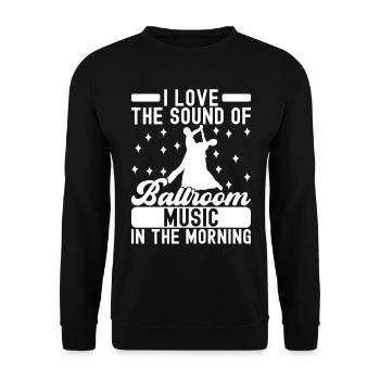 Ballsaal Tanz Ballsaaltänzer Gesellschaftstänzer - Unisex Pullover - Schwarz - Vorne - Alina (178cm) & Michal (187cm)
