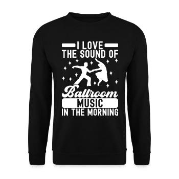 Ballsaal Tanz Ballsaaltänzer Gesellschaftstänzer - Unisex Pullover - Schwarz - Vorne - Alina (178cm) & Michal (187cm)