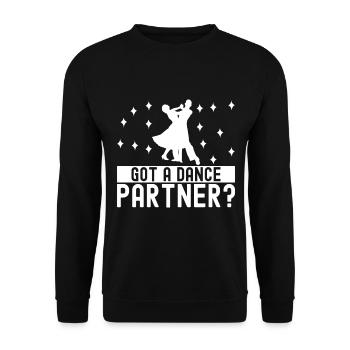Ballsaal Tanz Ballsaaltänzer Gesellschaftstänzer - Unisex Pullover - Schwarz - Vorne - Alina (178cm) & Michal (187cm)