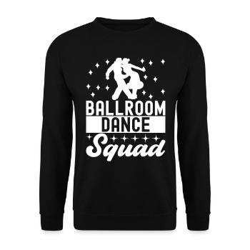 Ballsaal Tanz Ballsaaltänzer Gesellschaftstänzer - Unisex Pullover - Schwarz - Vorne - Alina (178cm) & Michal (187cm)