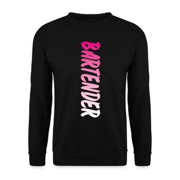 Bartender Mixologist Bartender - Unisex Sweatshirt - black - Front - Alina (178cm) & Michal (187cm)