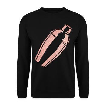 Bartender Mixologist Shaker - Unisex Sweatshirt - black - Front - Alina (178cm) & Michal (187cm)