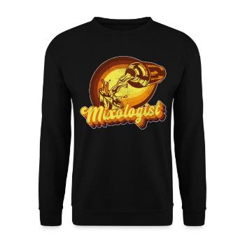 Bartender Mixologist Retro Vintage - Unisex Sweatshirt - black - Front - Alina (178cm) & Michal (187cm)