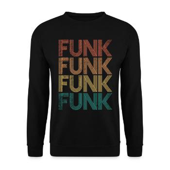 Funk Music - Unisex Sweatshirt - black - Front - Alina (178cm) & Michal (187cm)