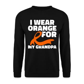COPD Awareness Lung Disease COPD Krieger - Unisex Sweatshirt - black - Front - Alina (178cm) & Michal (187cm)