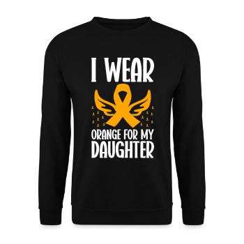 COPD Awareness Lung Disease COPD Krieger - Unisex Sweatshirt - black - Front - Alina (178cm) & Michal (187cm)