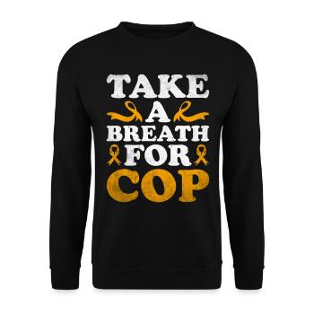 COPD Awareness Lung Disease COPD Krieger - Unisex Sweatshirt - black - Front - Alina (178cm) & Michal (187cm)