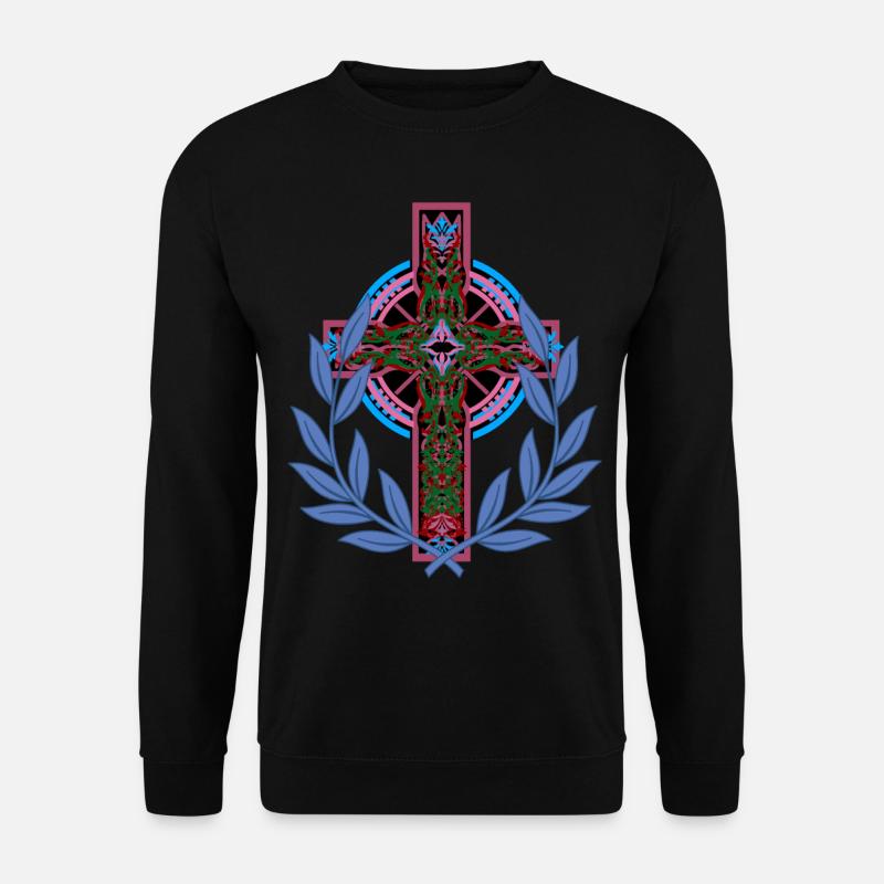Kreuz Kreuze Kruzifix - Unisex Pullover - Schwarz