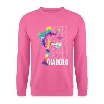 Diabolo Zirkus Jonglieren - Unisex Pullover - Pink - Vorne