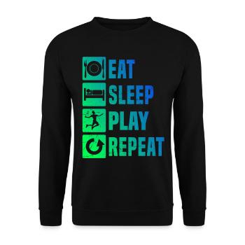 Badminton Femmes Joueurs de badminton Hommes Badminton - Sweat-shirt Unisexe - noir - Devant - Alina (178cm) & Michal (187cm)