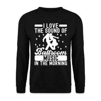 Ballsaal Tanz Ballsaaltänzer Gesellschaftstänzer - Unisex Pullover - Schwarz - Vorne - Alina (178cm) & Michal (187cm)