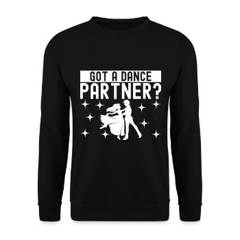 Ballsaal Tanz Ballsaaltänzer Gesellschaftstänzer - Unisex Pullover - Schwarz - Vorne - Alina (178cm) & Michal (187cm)