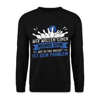 Kegel Mädel - Unisex Pullover - Schwarz - Vorne - Alina (178cm) & Michal (187cm)