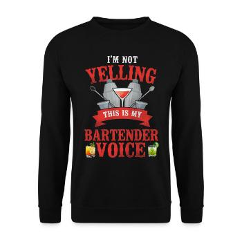 Bartender Mixologist I'm Not - Unisex Pullover - Schwarz - Vorne - Alina (178cm) & Michal (187cm)