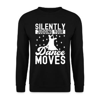 Ballsaal Tanz Ballsaaltänzer Gesellschaftstänzer - Unisex Pullover - Schwarz - Vorne - Alina (178cm) & Michal (187cm)