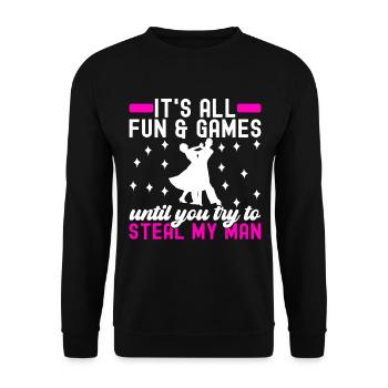 Ballroom Dance Ballroom Dancers Ballroom Dancers - Unisex Sweatshirt - black - Front - Alina (178cm) & Michal (187cm)