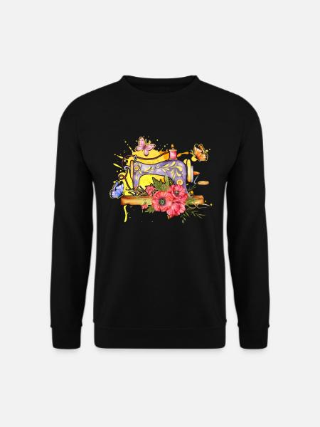 Seamstress Sewing Lover Sewing Machine - Unisex Pullover - Schwarz