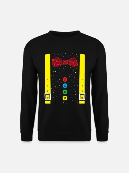 Clown Karneval Kostüm Clownskostüm - Unisex Pullover - Schwarz