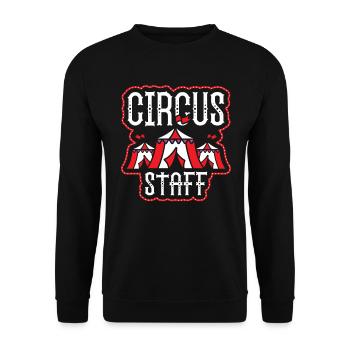 Circus Staff Zirkus - Unisex Pullover - Schwarz - Vorne - Alina (178cm) & Michal (187cm)