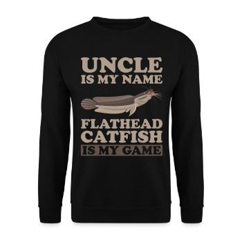 Catfish Angler Catfish Catfishing Catfish Fishing - Unisex Sweatshirt - black - Front - Alina (178cm) & Michal (187cm)