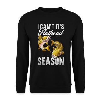 Catfish Angler Catfish Catfishing Catfish Fishing - Unisex Sweatshirt - black - Front - Alina (178cm) & Michal (187cm)