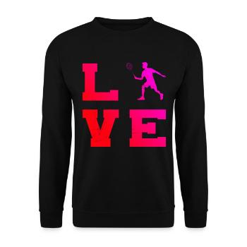 Badminton Men's Squash Badminton Players Badminton - Unisex Sweatshirt - black - Front - Alina (178cm) & Michal (187cm)