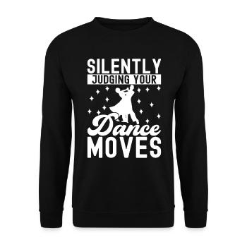 Ballsaal Tanz Ballsaaltänzer Gesellschaftstänzer - Unisex Pullover - Schwarz - Vorne - Alina (178cm) & Michal (187cm)