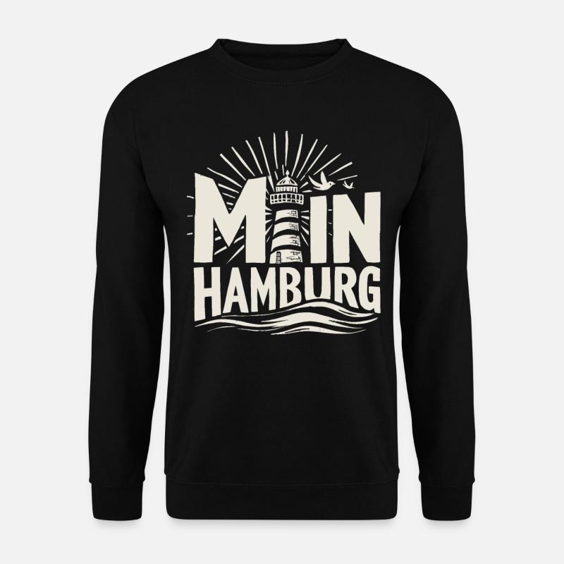 Moin hamburg Hambur Shirt - Unisex Pullover - Schwarz