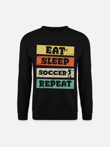 Eat Sleep Soccer Repeat - Unisex Sweatshirt - black