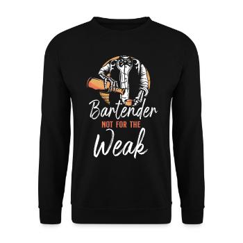 Bartender Mixologist Bartender Not - Unisex Sweatshirt - black - Front - Alina (178cm) & Michal (187cm)