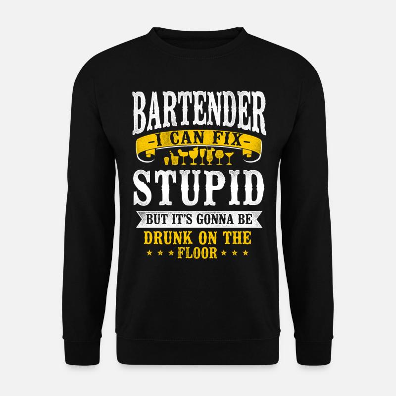 Bartender Mixologist Bartender I - Unisex Pullover - Schwarz