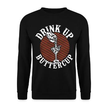 Bartender Mixologist Drink Up - Unisex Pullover - Schwarz - Vorne - Alina (178cm) & Michal (187cm)