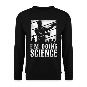 Bartender Mixologist I'm Doing - Unisex Pullover - Schwarz - Vorne - Alina (178cm) & Michal (187cm)
