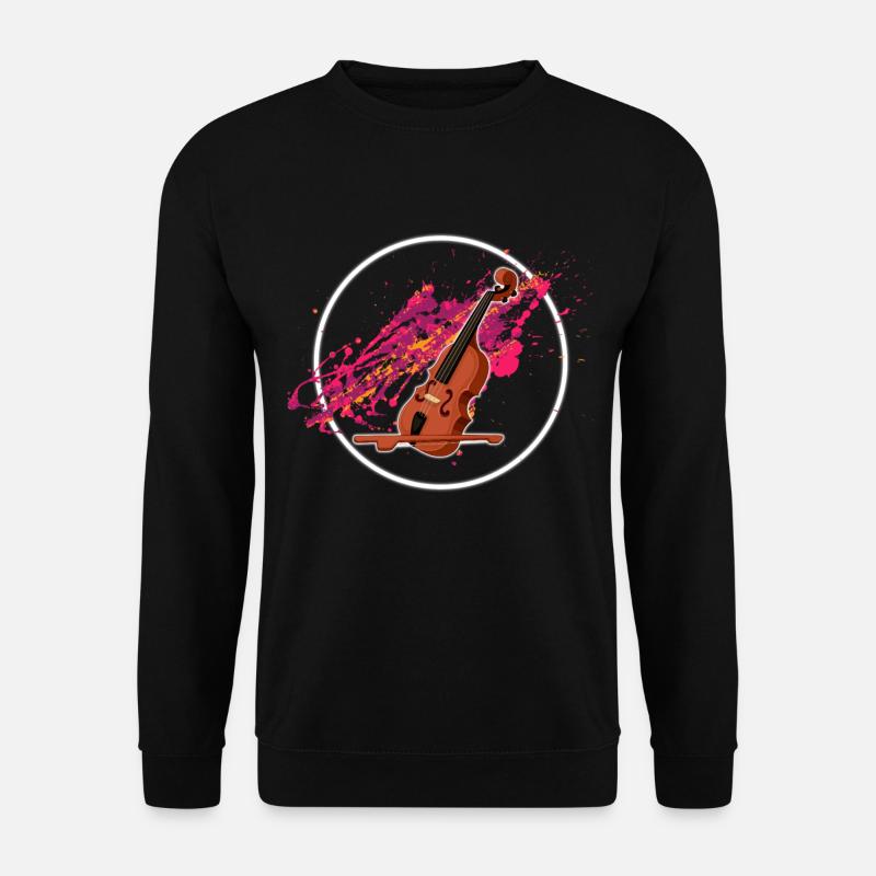 instruments de violon - Sweat-shirt Unisexe - noir
