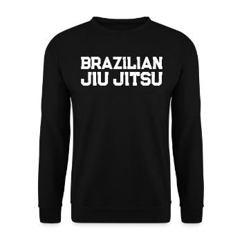 Brazilian Jiu Jitsu Fighter Brazilian Jiu Jitsu - Unisex Pullover - Schwarz - Vorne - Alina (178cm) & Michal (187cm)