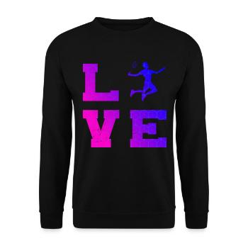 Badminton Hommes Badminton Joueurs de Badminton - Sweat-shirt Unisexe - noir - Devant - Alina (178cm) & Michal (187cm)
