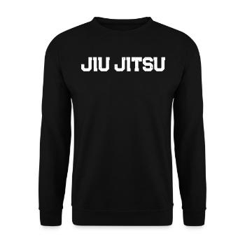 Brazilian Jiu Jitsu Fighter Brazilian Jiu Jitsu - Unisex Pullover - Schwarz - Vorne - Alina (178cm) & Michal (187cm)