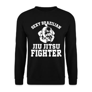 Arts martiaux Jiu Jitsu - Jiu Jitsu brésilien sexy - Sweat-shirt Unisexe - noir - Devant - Alina (178cm) & Michal (187cm)