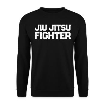 Jiu Jitsu fighter - Brazilian Jiu Jitsu fighter - Unisex Sweatshirt - black - Front - Alina (178cm) & Michal (187cm)