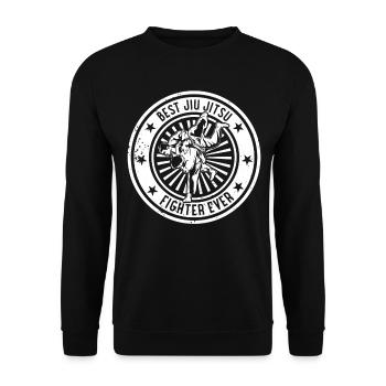 Arts martiaux Jiu Jitsu - Meilleur combattant de Jiu Jitsu ev - Sweat-shirt Unisexe - noir - Devant - Alina (178cm) & Michal (187cm)