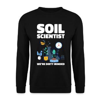 Soil Scientist Agricultural Scientist - Unisex Sweatshirt - black - Front - Alina (178cm) & Michal (187cm)