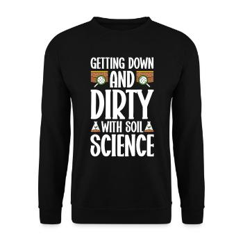 Soil Scientist Agricultural Scientist - Unisex Sweatshirt - black - Front - Alina (178cm) & Michal (187cm)