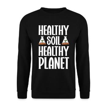 Soil Scientist Agricultural Scientist - Unisex Sweatshirt - black - Front - Alina (178cm) & Michal (187cm)